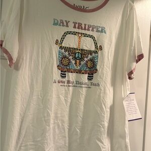 Beatles Day Tripper Graphic Tee - White